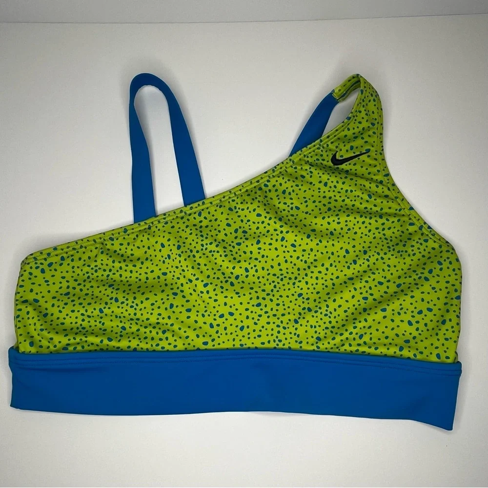 Nike Kids Blue & Green Water Dots Bikini Size XL - Picture 3 of 15